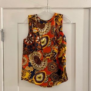 J Crew Sleeveless Silk Blouse